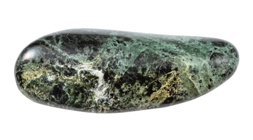 Preview: tumbled serpentinized peridotitic komatiite rock