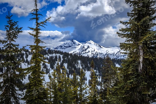 Preview: Mt. Rainier Winter Mountain View, Mt. Rainier National Park Washington