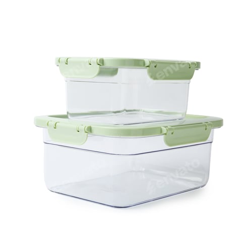 Preview: Empty clean boxes for products on white background