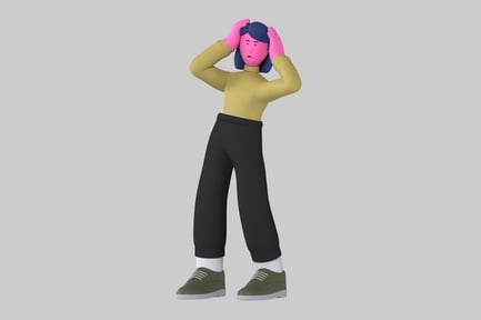 Preview: Stressed Woman Character
