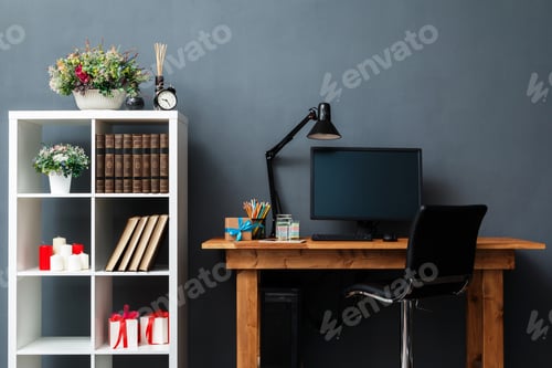 Preview: Workplace with computer