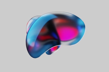 Visualização: Forma abstrata de fluido atado