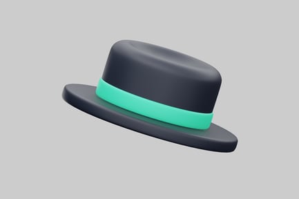 Preview: Cartoon fedora with green band