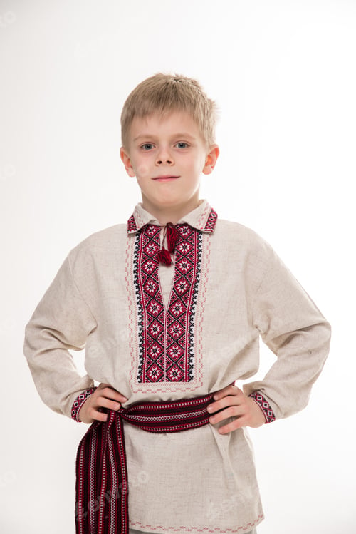Preview: The Boy In National Costume. Ukrainian Embroidery