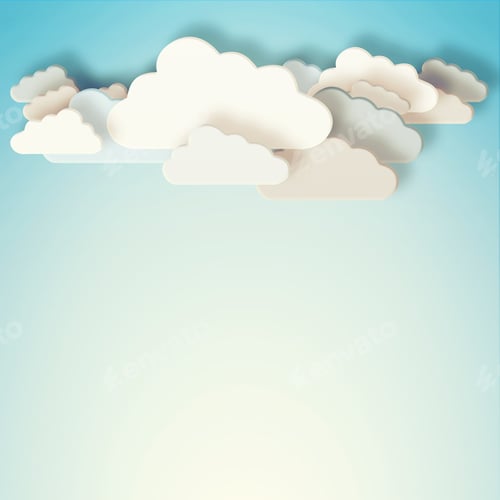 Preview: Compute amongst the clouds. Conceptual image representing modern cloud computing.