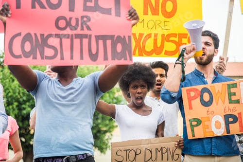 Preview: Activists demonstrating against social issues