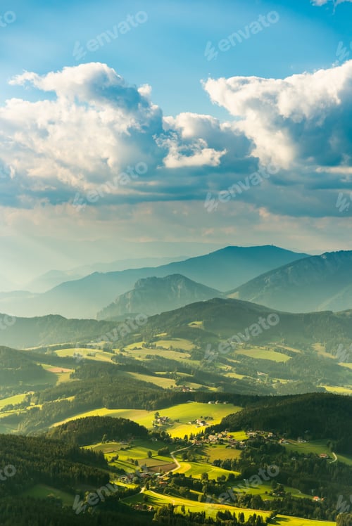 Preview: View from Shockl mountain in Graz. Tourist spot in Graz