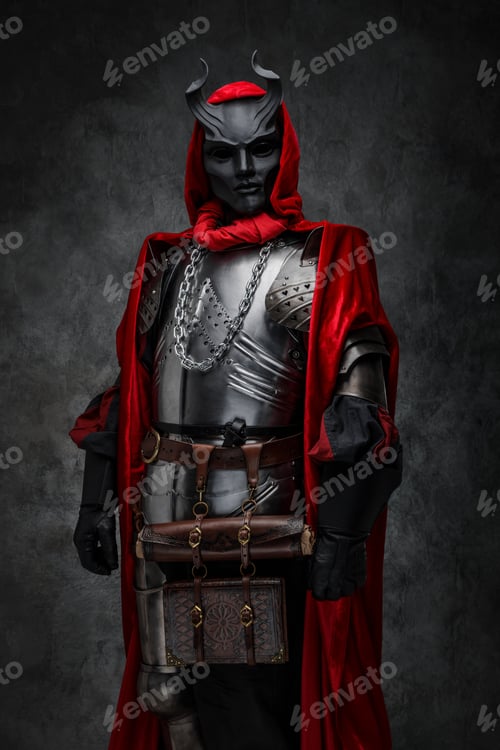 Preview: Dark cultist of mystic brotherhood against dark background
