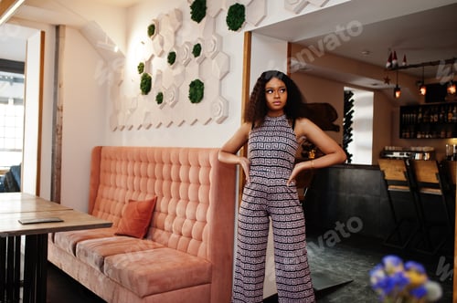 Preview: Сharming elegant young african american woman