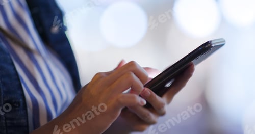 Preview: Hands Using Mobile Phone Technology Communication