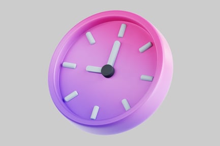 Preview: Gradient pink timepiece