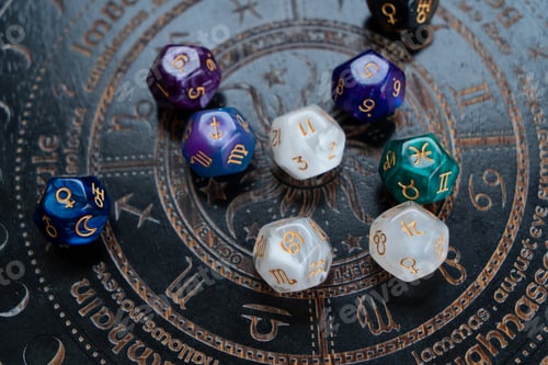 Preview: Zodiac horoscope with divination dice