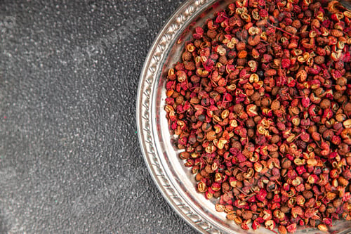 Preview: Sichuan pepper spice pepper peas fresh tasty food gourmet food background on the table rustic food