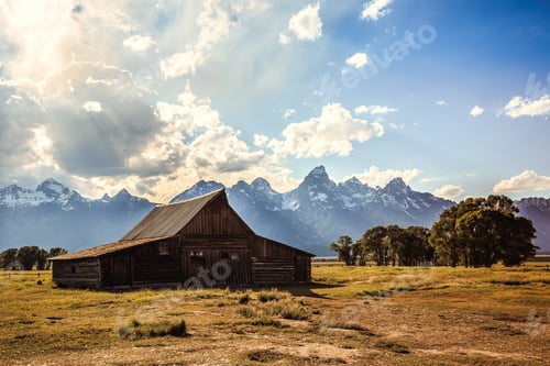 Preview: Sunlight On The Barn, Grand Teton National Park Wyoming