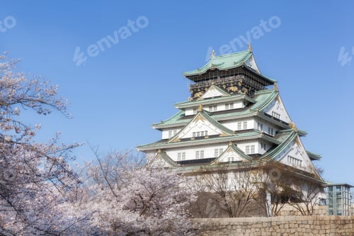 Preview: Osaka Castle in Spring, Osaka, Japan
