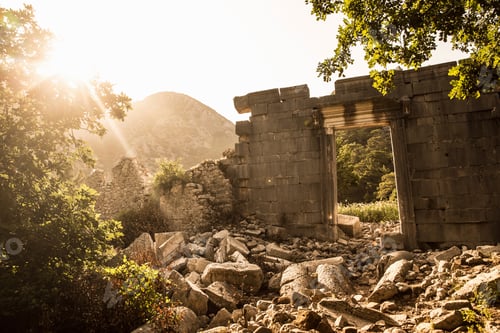 Preview: View of ruins, Olympos, Lycian way, Turkey