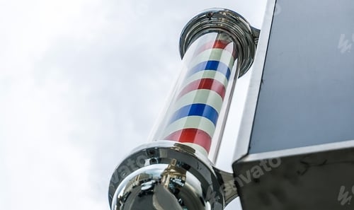Preview: Barbershop sign pole