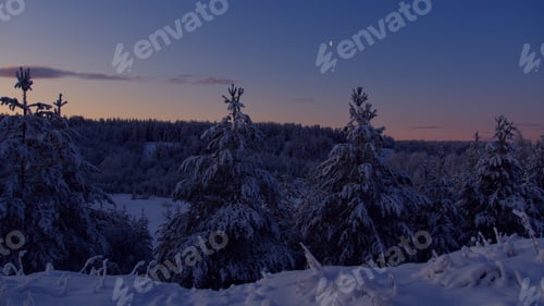 Preview: Night in winter in the North of Sweden