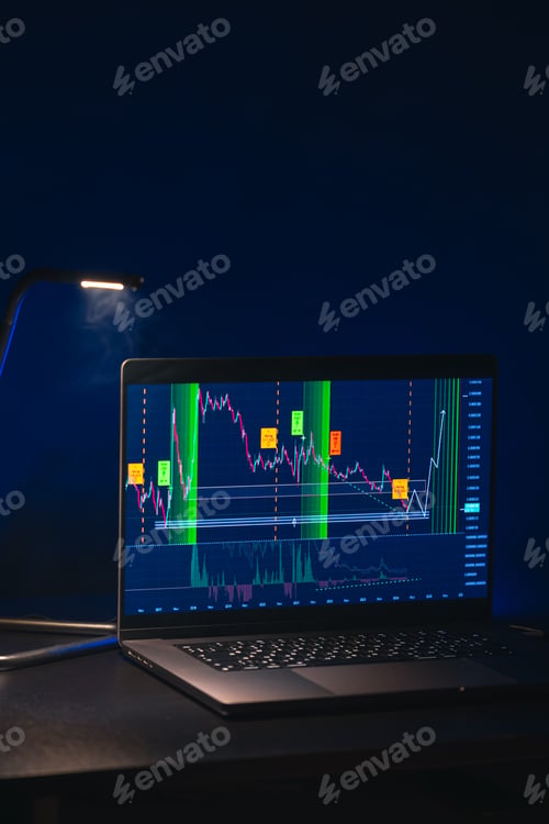 Preview: Trading stock. Stock market. Business graph. Trading investment. Broker. Stock exchange market.