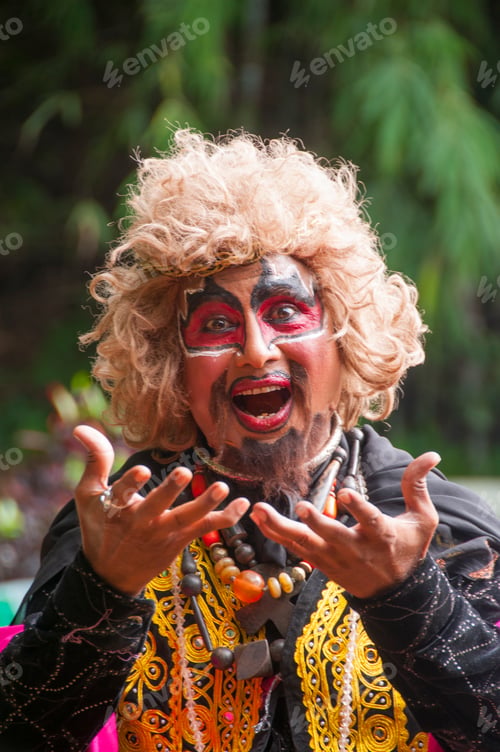 Preview: Portrait of Impressionist or Behrupiya, Traditional performing artist of India.