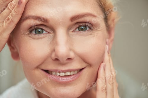 Preview: Portrait of beautiful middle aged caucasian woman