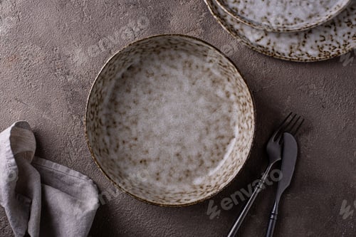 Preview: Hand made craft ceramic plate and bowl