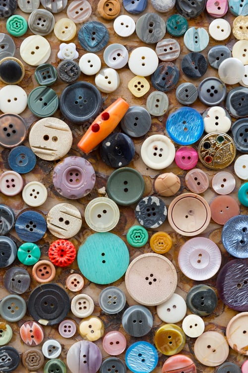 Preview: Collection of Colorful Sewing Plastic Buttons Background