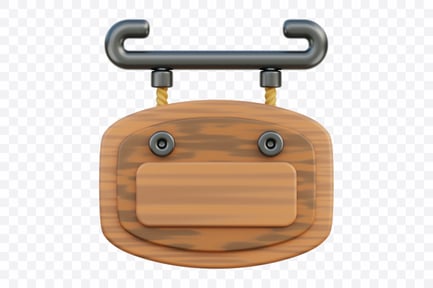 Preview: 3D Signboard Post