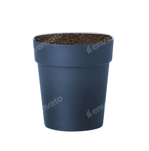 Preview: Blue pottery flower pot