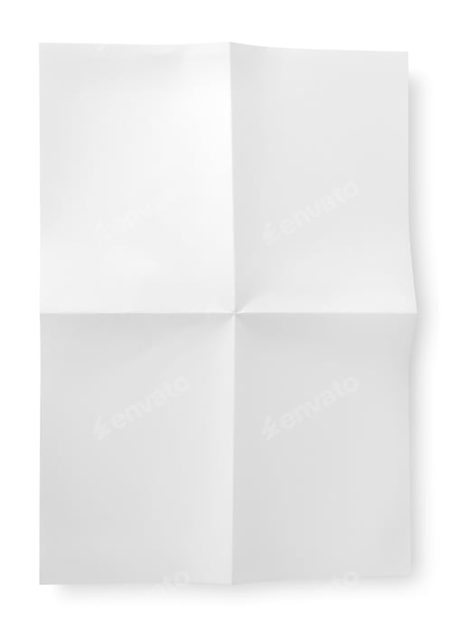 Preview: Folded blank sheet of paper
