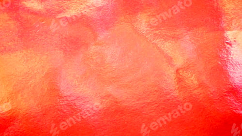 Preview: Shiny metallic red orange foil paper texture, abstract festive vibrant background