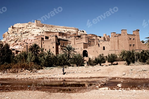 Preview: View from below of Ksar Ait Ben Haddou. Morocco