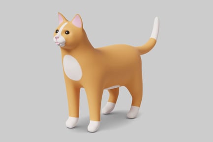 Preview: A tan cat with white markings.