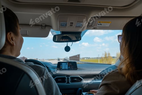 Preview: car driving concept vie from inside