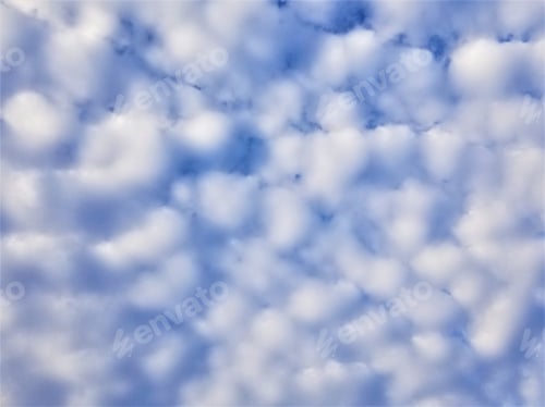Preview: Beautiful Sky Filled with Cotton Ball Shaped Cumulus Clouds!