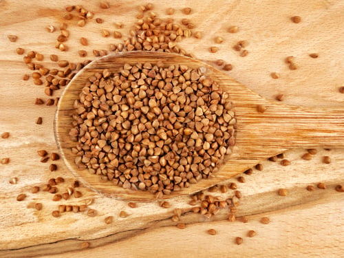 Preview: Buckwheat in wooden spoon