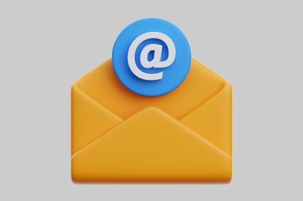 Preview: Envelope with at sign icon