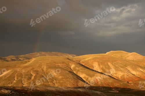 Preview: mountain and rainbow