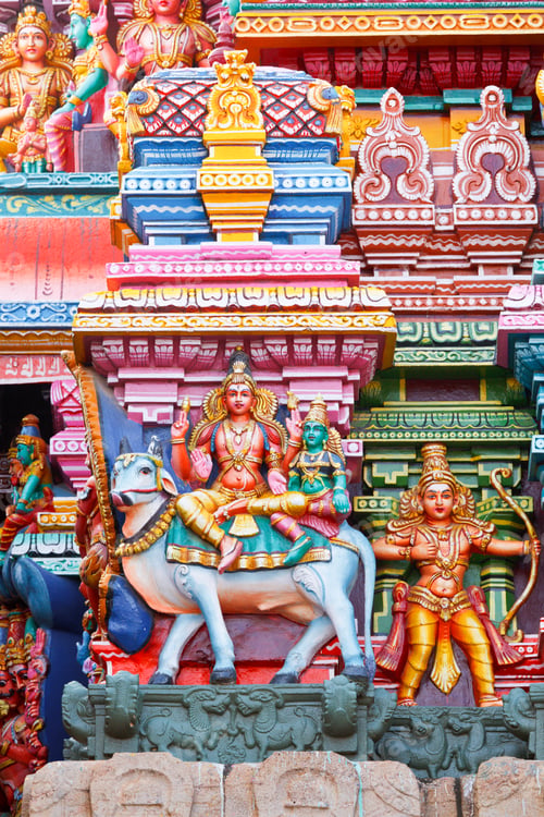 Preview: Sculptures on Hindu temple tower