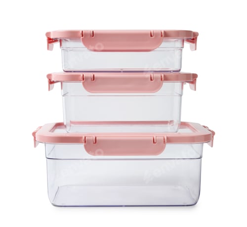 Preview: Empty clean boxes for products on white background