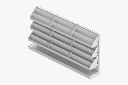 Preview: 72in Magazine & Book Display Shelving