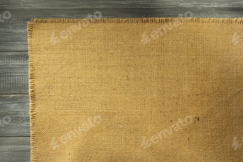Preview: burlap hessian sacking on wood