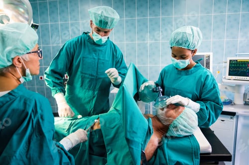 Preview: Medical Team Operating on Patient in Operating Room