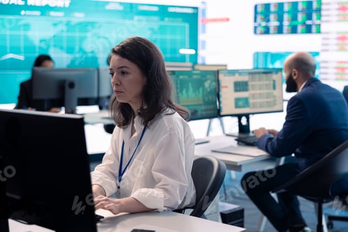 Preview: Project manager examining key performance metrics to ensure business success