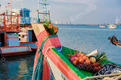 Preview: Bangsaray Pattaya Thailand, fishing harbor at the fishing village Bangsaray