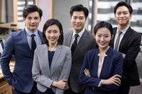 Preview: Portrait of confident Chinese business people