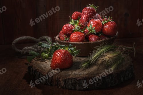 Preview: ripe juicy strawberries