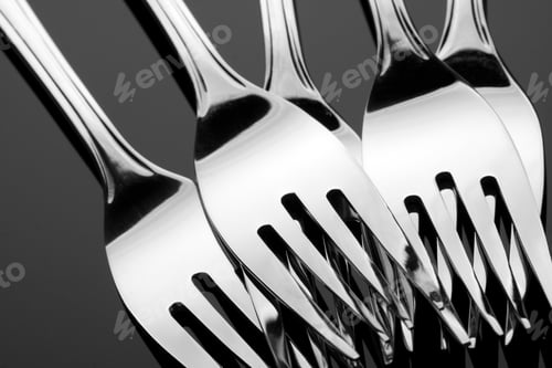 Preview: Group of silver forks