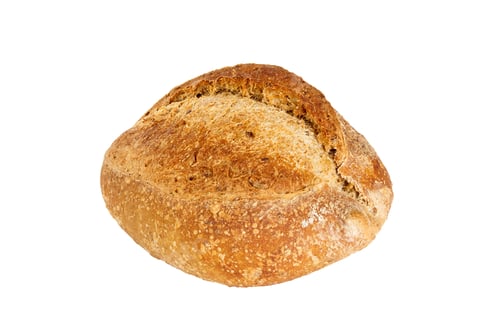 Preview: freshly baked bread isolated on white background