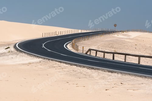 Preview: Road in Fuerteventura desert